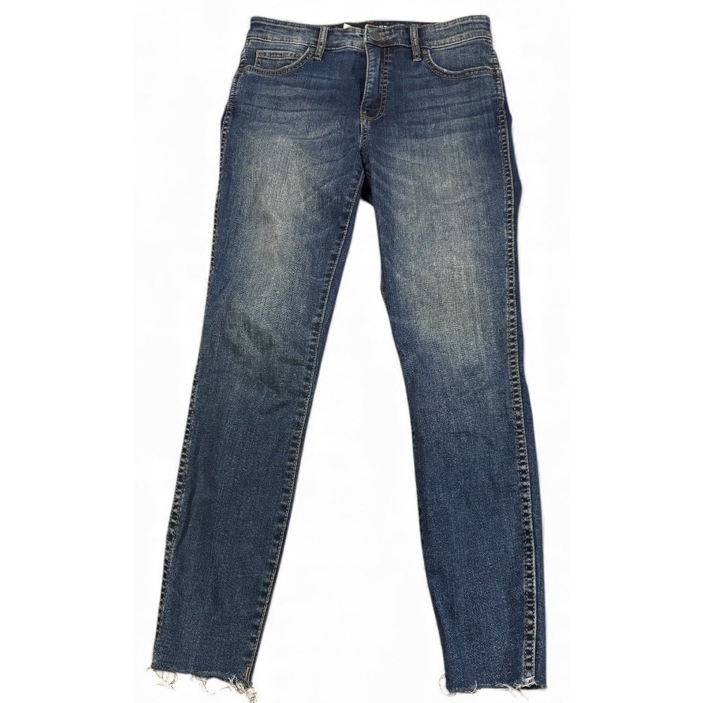 Kut From The Kloth Connie Fab Ab High Rise Raw Hem Ankle Skinny‎ Jeans Sz 4